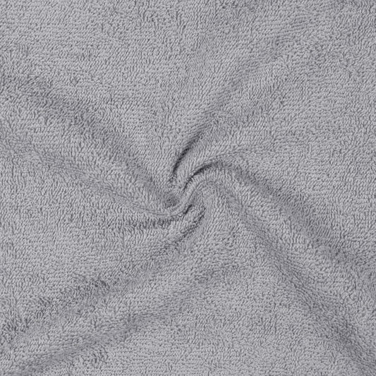 12-Pack Extra Absorbent 100% Cotton Face Towels - Fast Drying Salon Towels in Grey (30 x 30 cm)
