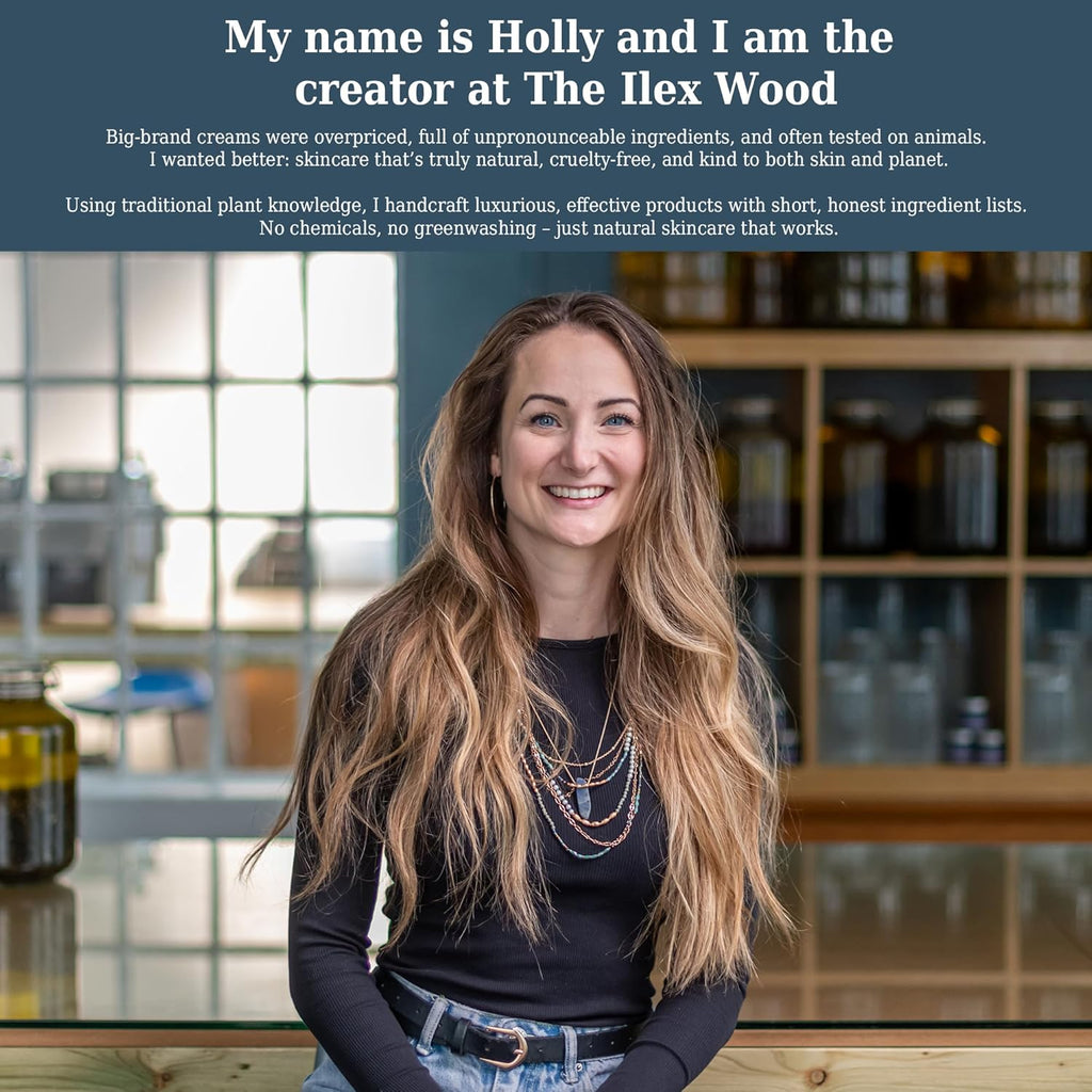 Ilex Wood Calendula Salve - All-Natural Soothing Balm for Rashes, Itching & Eczema - 100ml Cruelty-Free & Plastic-Free Hand Cream for Everyone