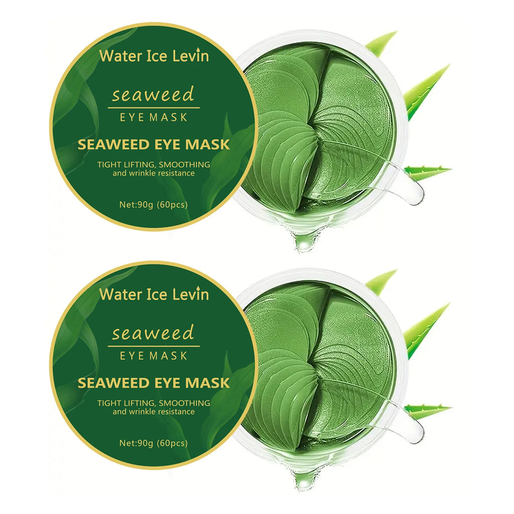 60Pcs Seaweed Hyaluronic Acid Eye Mask to Remove Dark Circles Collagen Eye Patch Facial Care Products