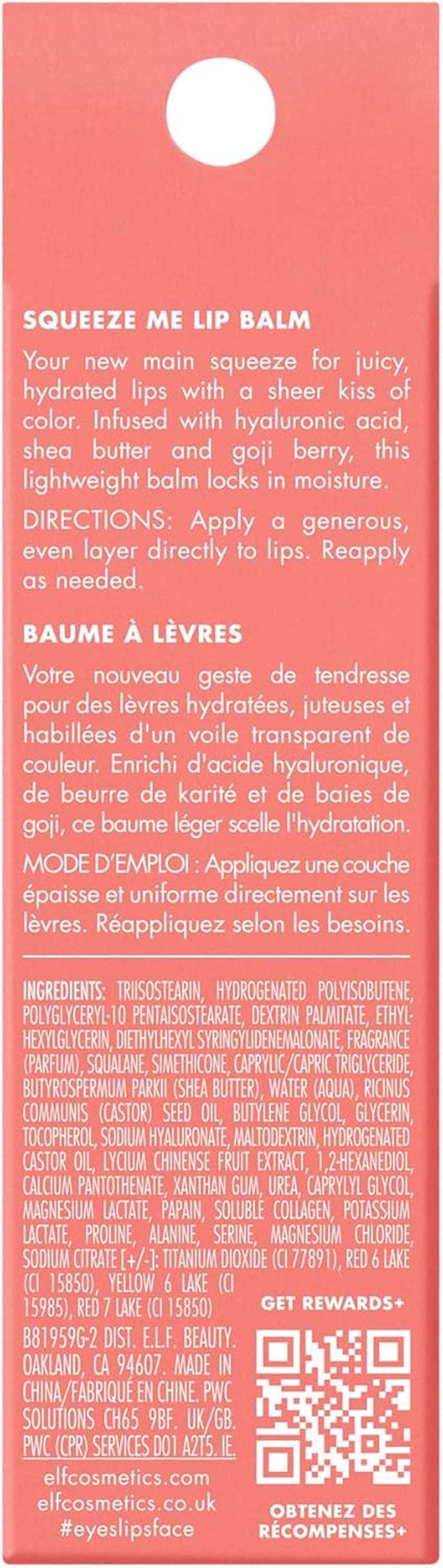 E.L.F Squeeze Me Lip Balm, Strawberry