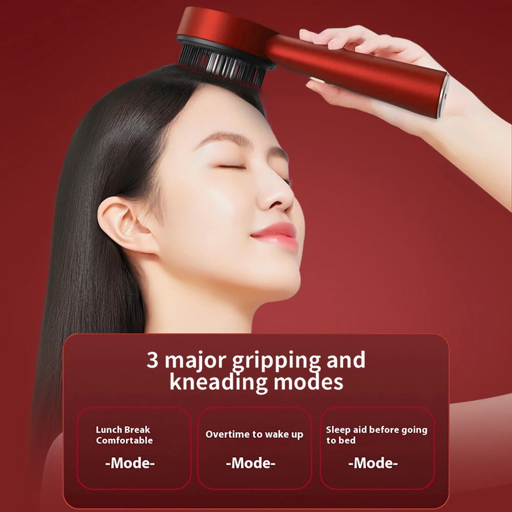 Revitalize Your Hair with Our 3 Modes Electric Vibration Massage Comb – Experience Red Light Therapy for Scalp Nourishment and Growth