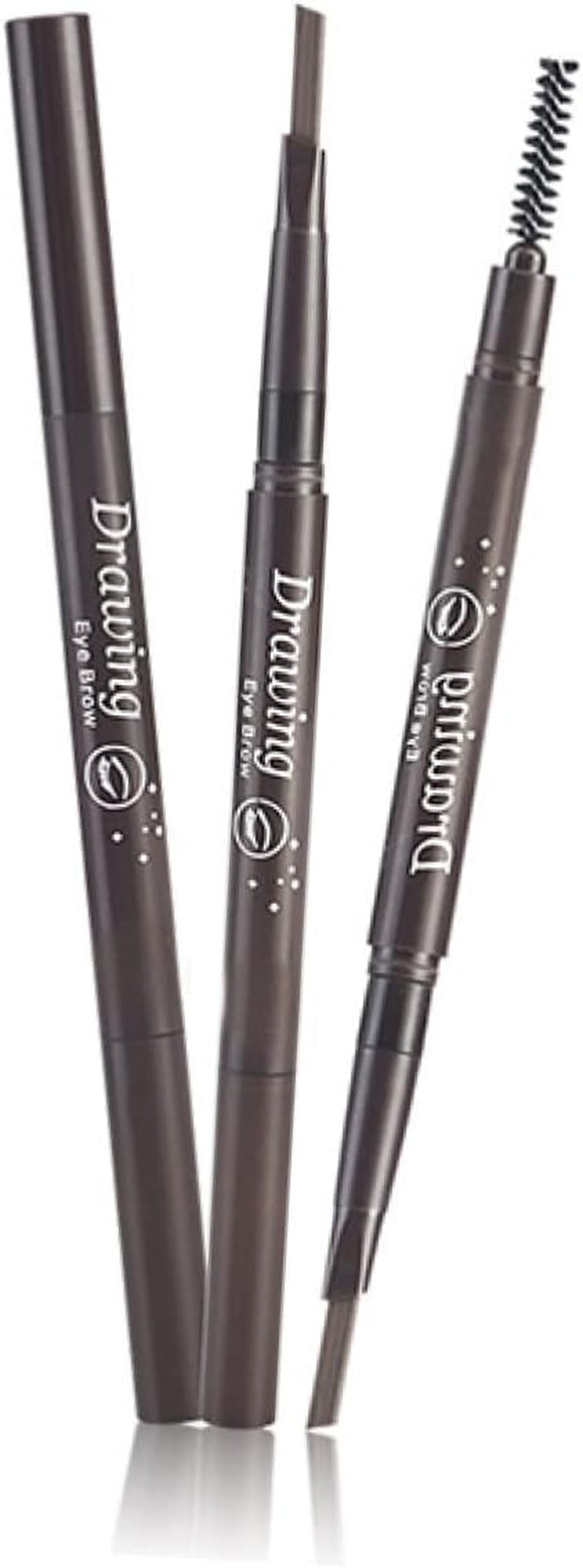 2-in-1 Waterproof Auto-Rotating Eyebrow Pencil & Brush Set - Perfect for All Skin Types!