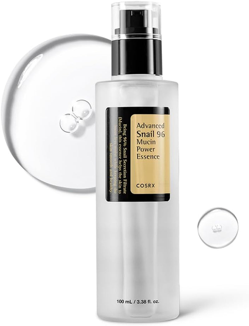 Advanced Snail 96 Mucin Power Essence - 100ml Skin Repair Serum with 96% Snail Secretion Filtrate | CPNP Registered, Cruelty Free, Paraben & Alcohol Free Korean Skincare