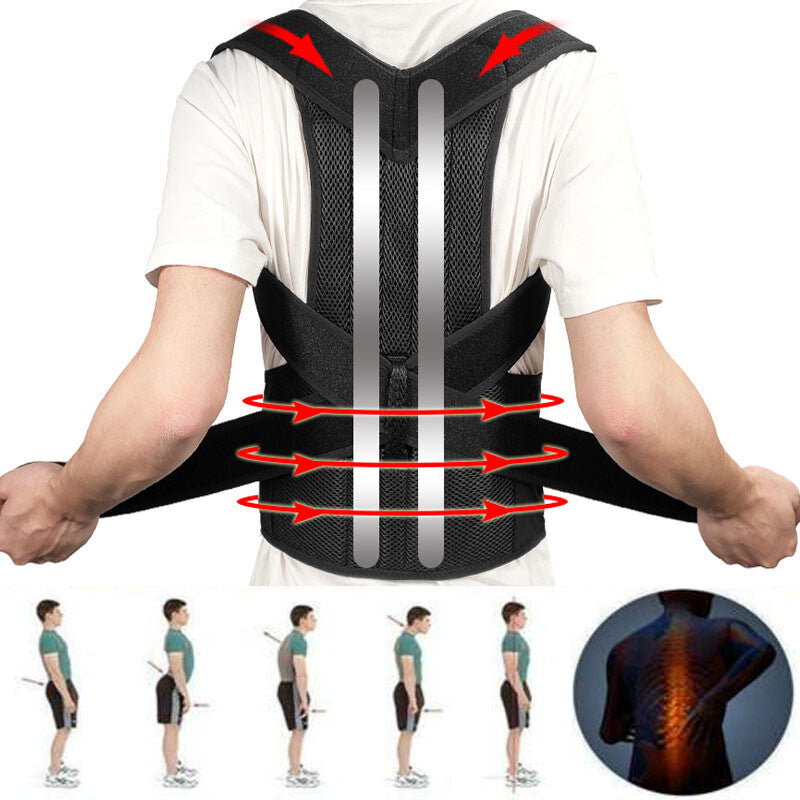 Adjustable Posture Corrector Corset Brace for Back Support and Shoulder Alignment
