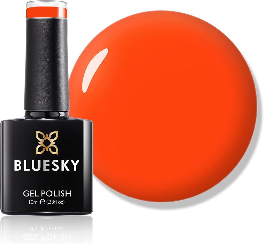 Bright Orange Neon Nail Gel Polish - UV LED Soak Off - 10ml