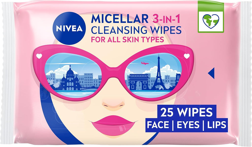 Limited Edition Biodegradable Micellar Cleansing Wipes - 25 Pcs for Effortless Waterproof Makeup Removal!