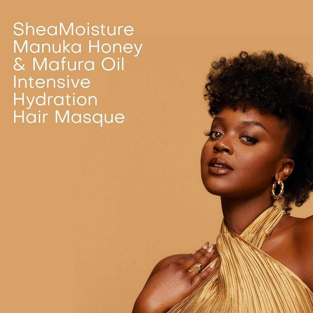 Revitalize Your Curls: Sheamoisture Manuka Honey & Mafura Oil Deep Conditioner – Sulfate-Free Hair Mask for Dry, Damaged Coily Hair with Shea Butter, Baobab Oil & Fig Extract, 335 Ml