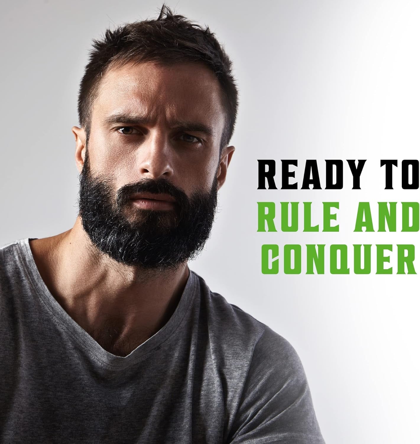 Beard Shampoo & Conditioner Set - Natural Wash & Conditioner with Argan & Jojoba Oils - Softens & Strengthens - Refreshing Peppermint & Eucalyptus - Perfect Gift for Men - 600 ml Total