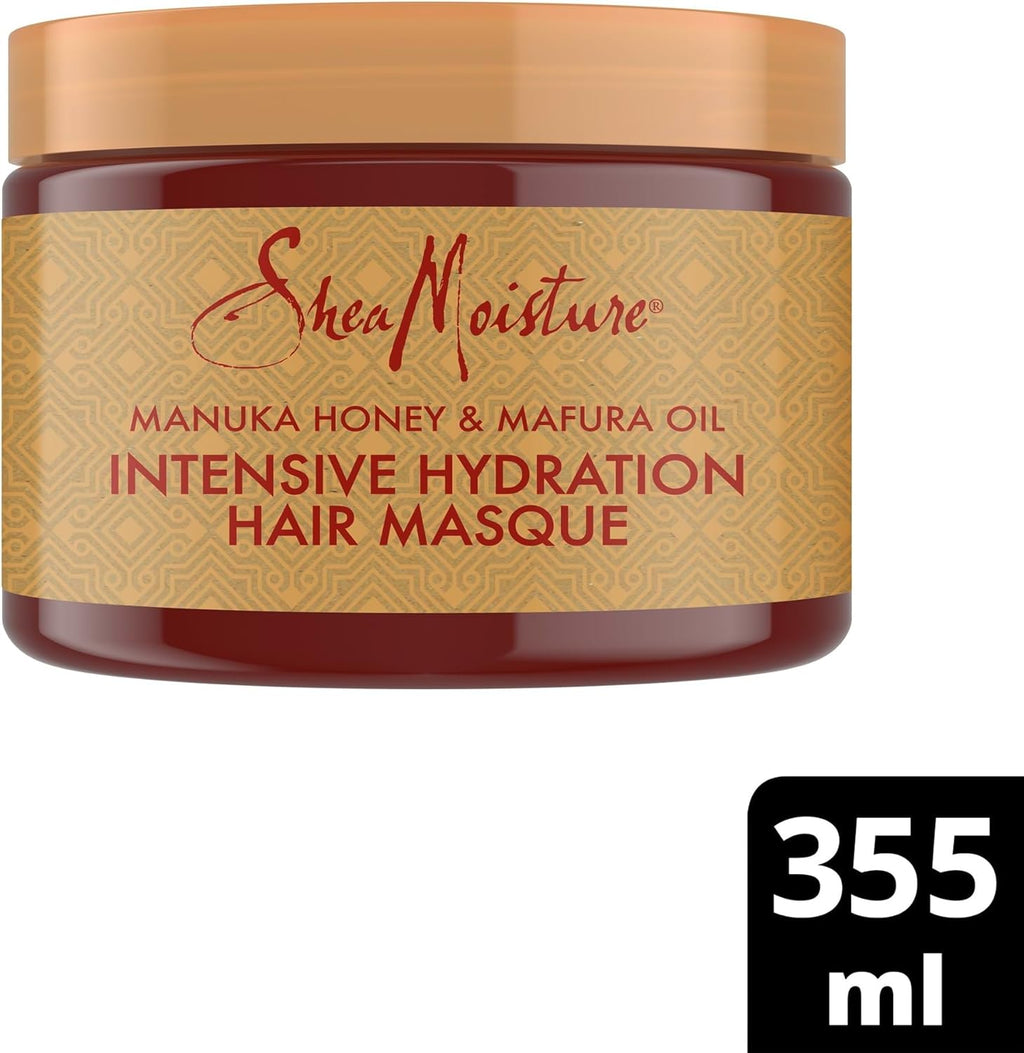 Revitalize Your Curls: Sheamoisture Manuka Honey & Mafura Oil Deep Conditioner – Sulfate-Free Hair Mask for Dry, Damaged Coily Hair with Shea Butter, Baobab Oil & Fig Extract, 335 Ml