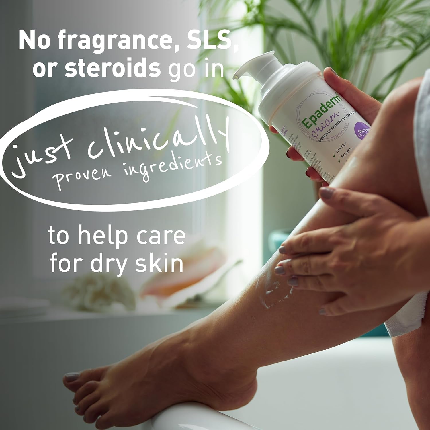 Moisturising Cream - 500G Pump for Dry Skin, Eczema & Psoriasis Relief