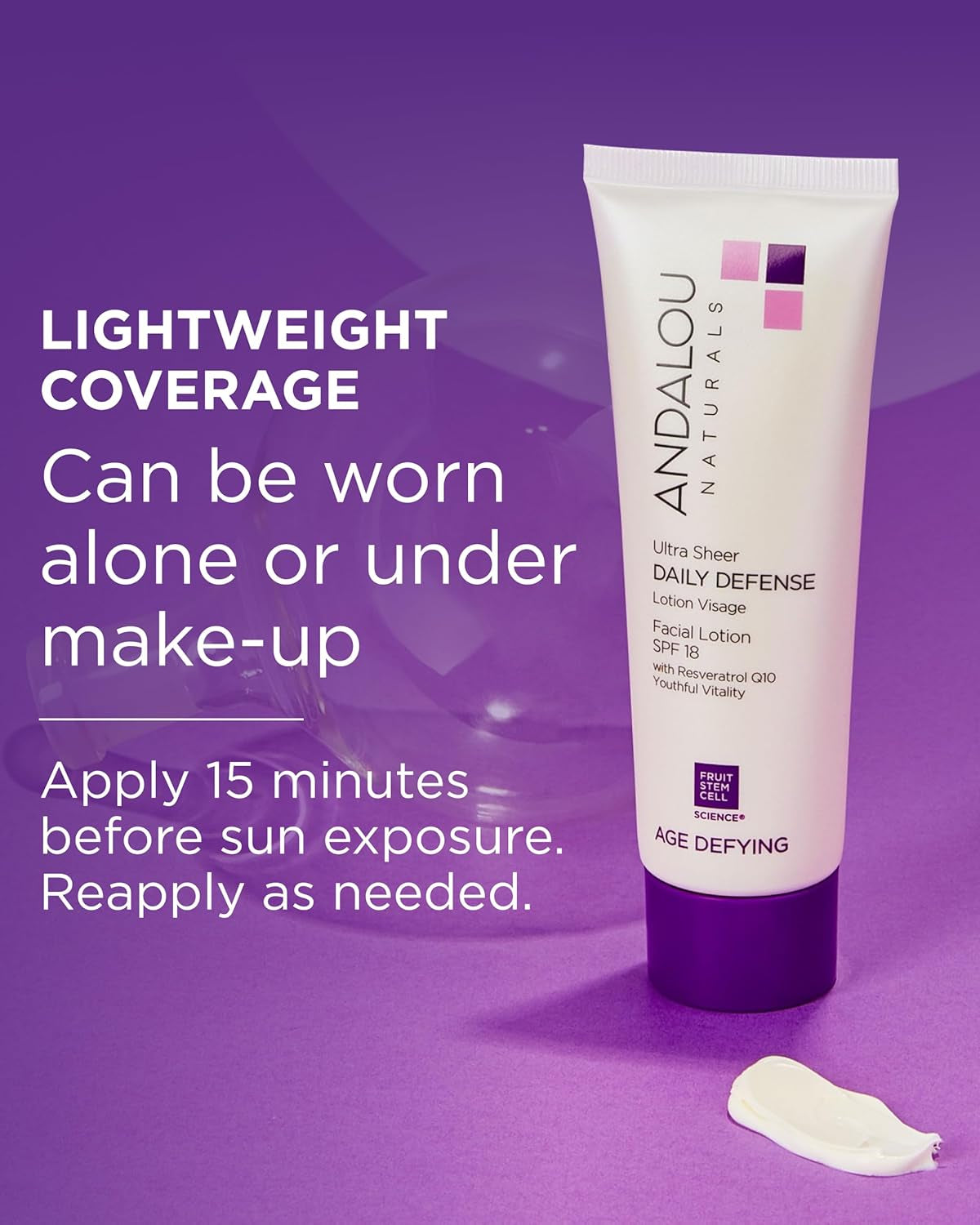 Ultra Sheer Daily Defence Facial Lotion SPF 18 - 80ml for Ultimate Sun Protection