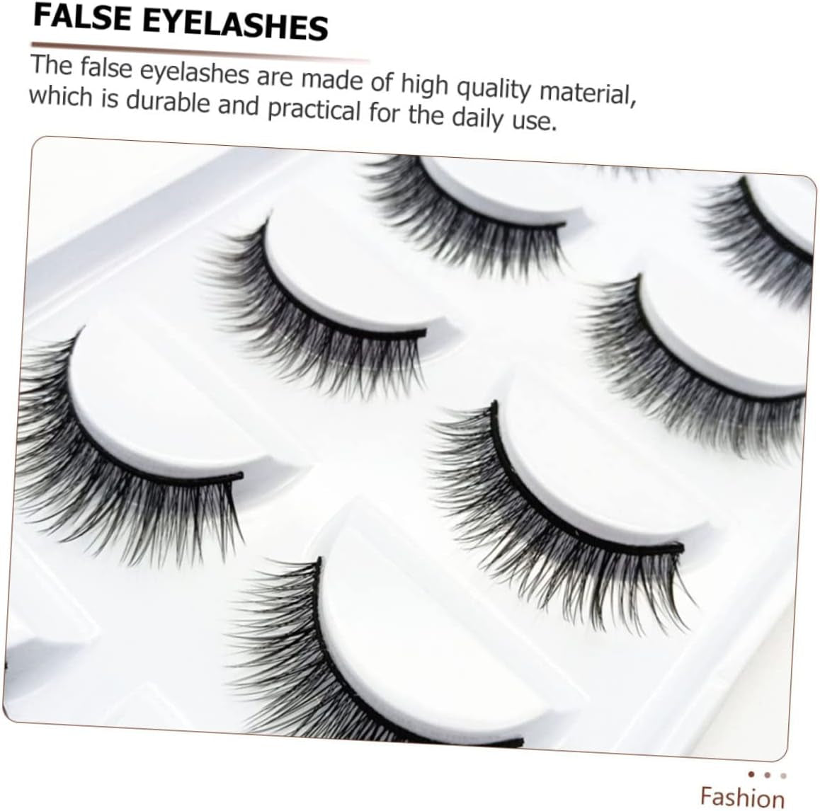 10 Pairs Natural Look False Eyelashes - Perfect Beauty Accessory for Effortless Glam!