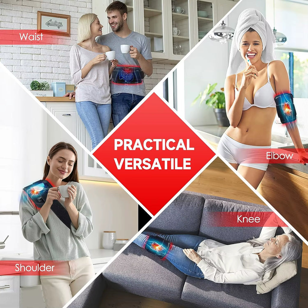 Advanced 60 LED Red & Infrared Light Therapy Belt for Effective Fat Burning and Pain Relief