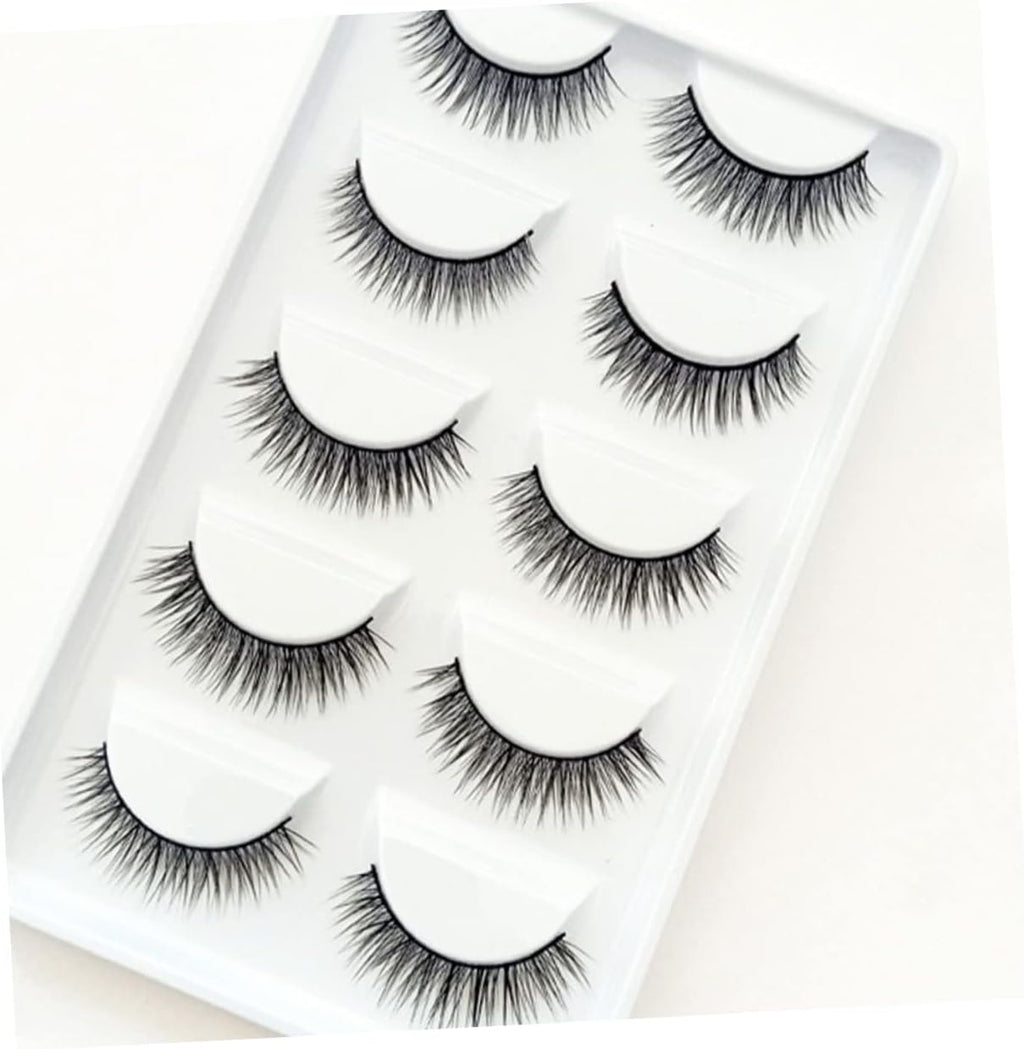 10 Pairs Natural Look False Eyelashes - Perfect Beauty Accessory for Effortless Glam!