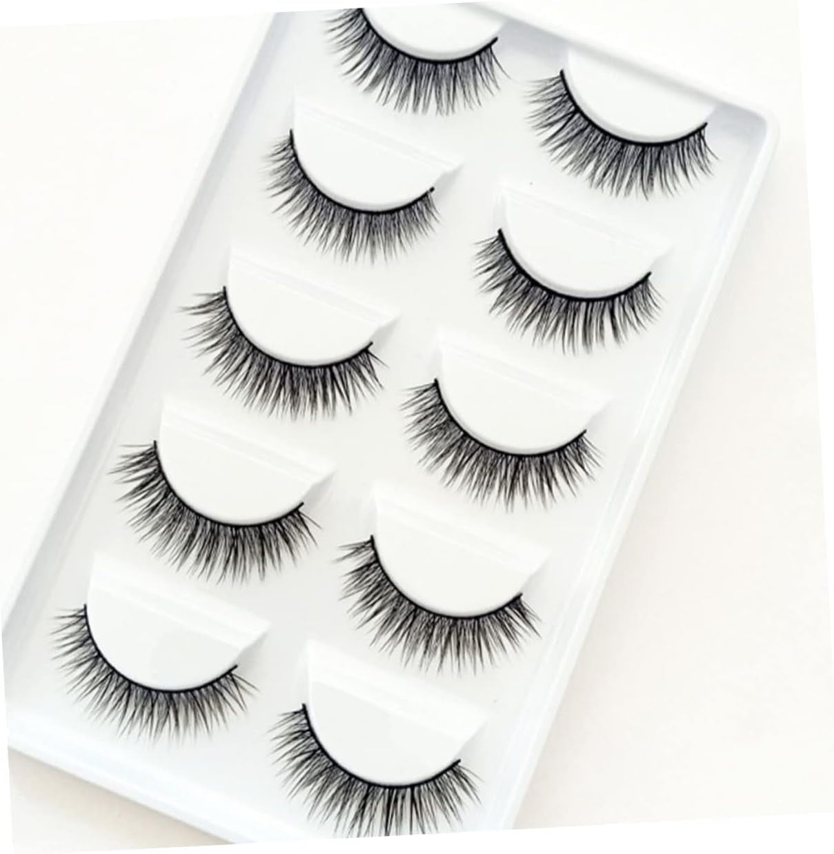 10 Pairs Natural Look False Eyelashes - Perfect Beauty Accessory for Effortless Glam!