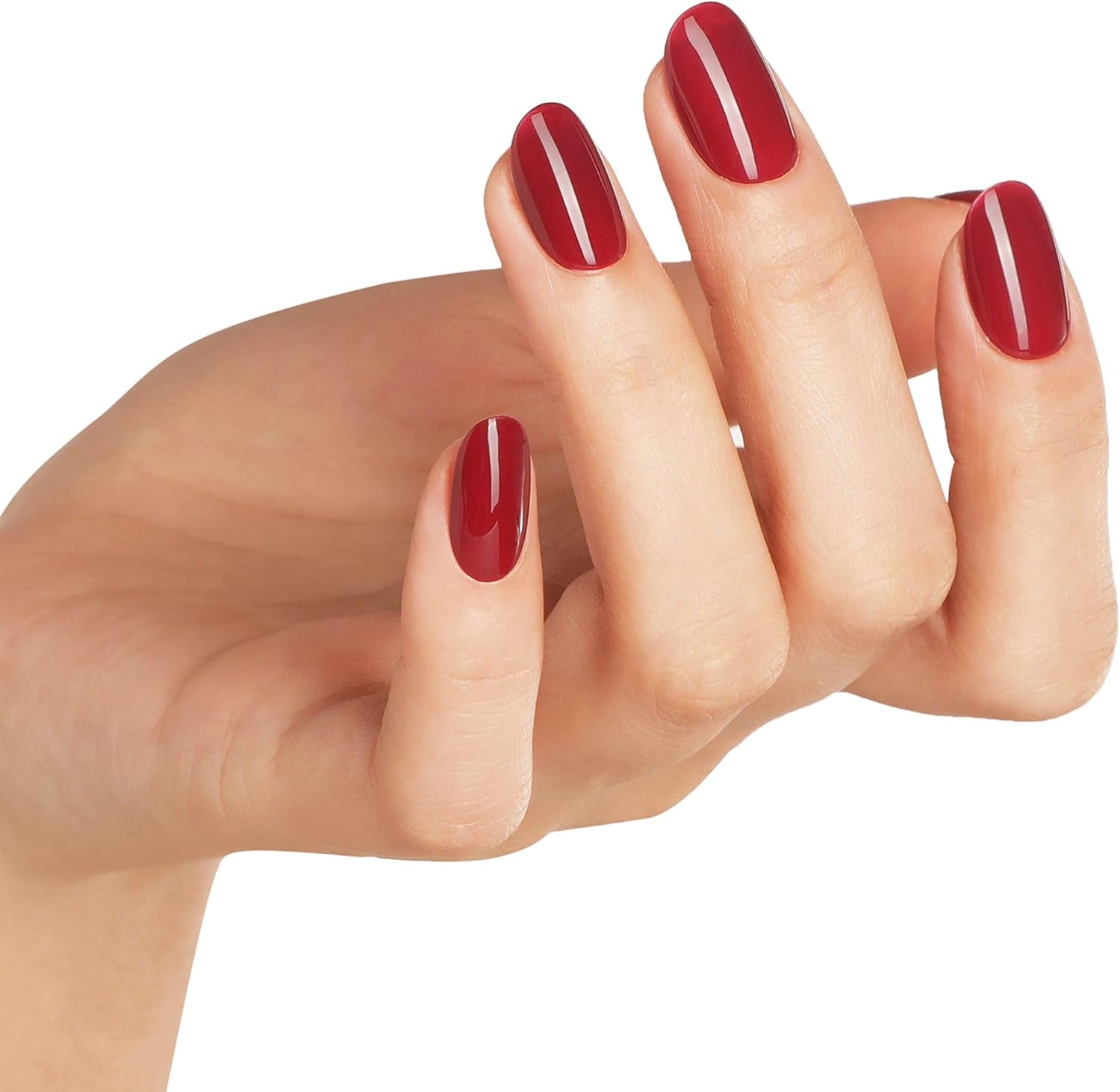 Paradise Deep Red Gel Nail Polish - Long Lasting, Chip Resistant 10ml (UV LED Drying Required)