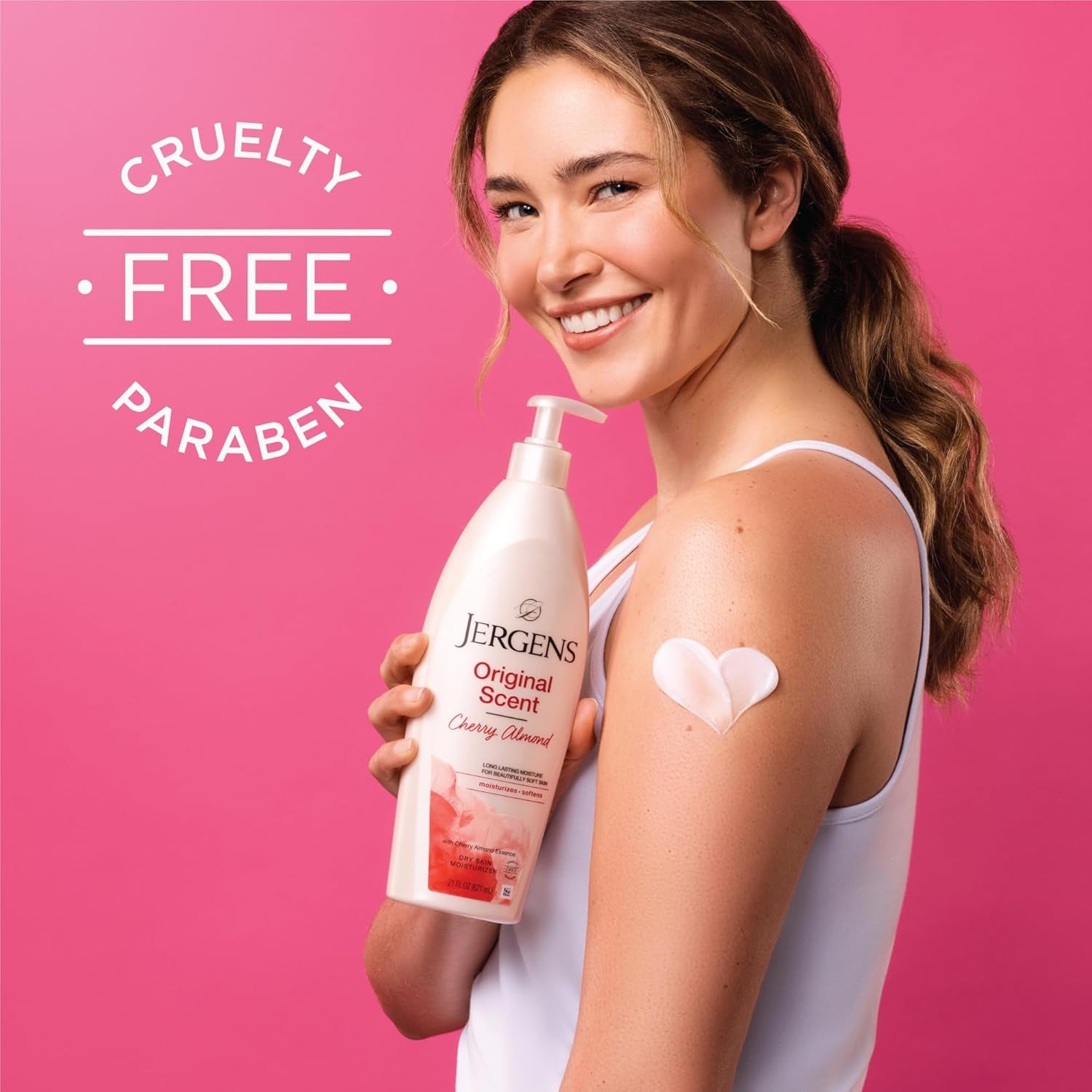 Original Scent Cherry Almond Body Moisturizer - 21 Fl Oz for Luxuriously Soft Skin