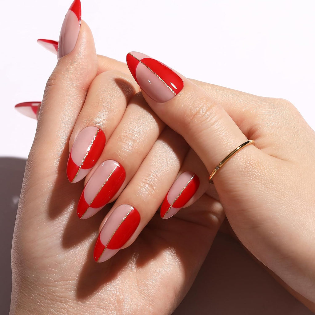 Heart-Led Red Gel Nail Polish - 10ml, Long Lasting & Chip Resistant, Perfect for Salon & Home Use, Cures Under UV/LED Lamp