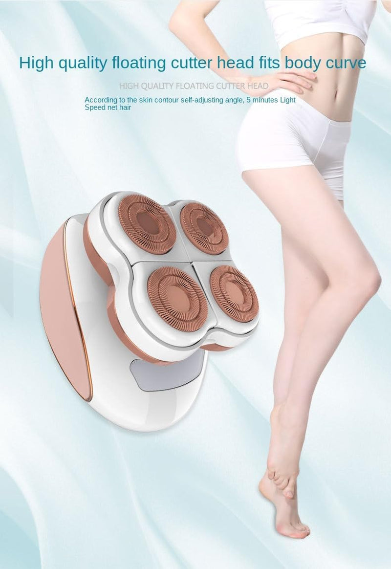 Painless Electric Lady Shaver - Rechargeable Cordless Hair Remover for Legs, Face, and Bikini Area