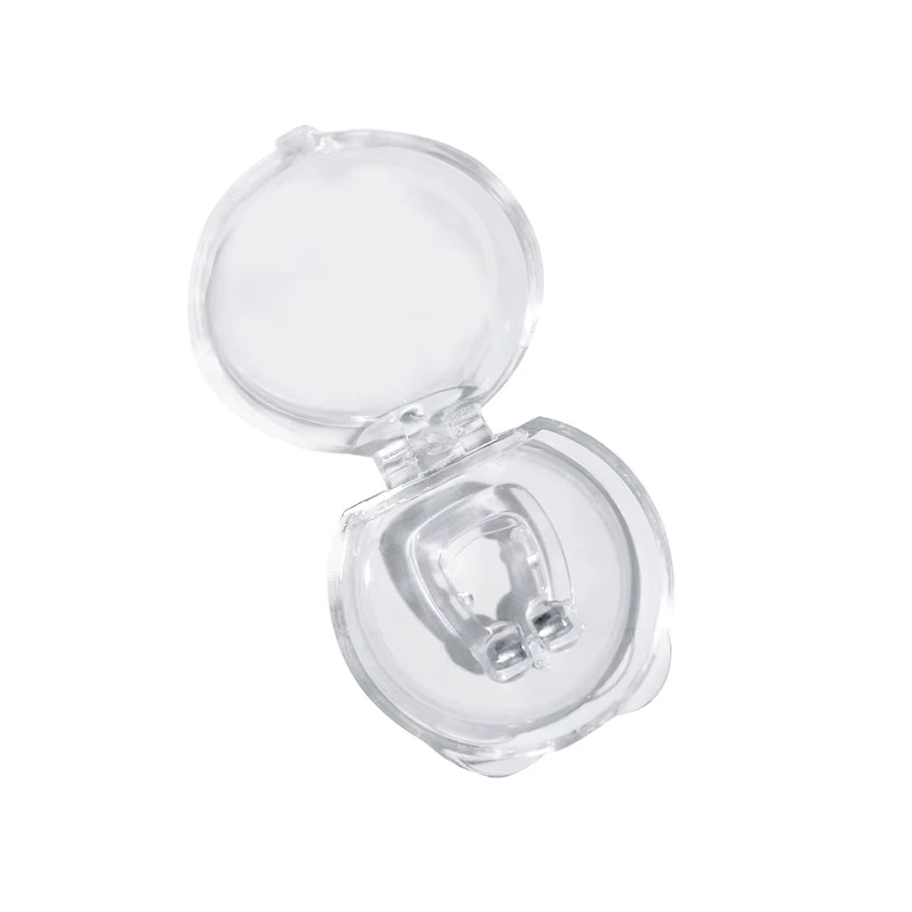 Magnetic Anti-Snoring Nose Clip - Sleep Aid Device for Improved Breathing and Apnea Relief with Protective Case