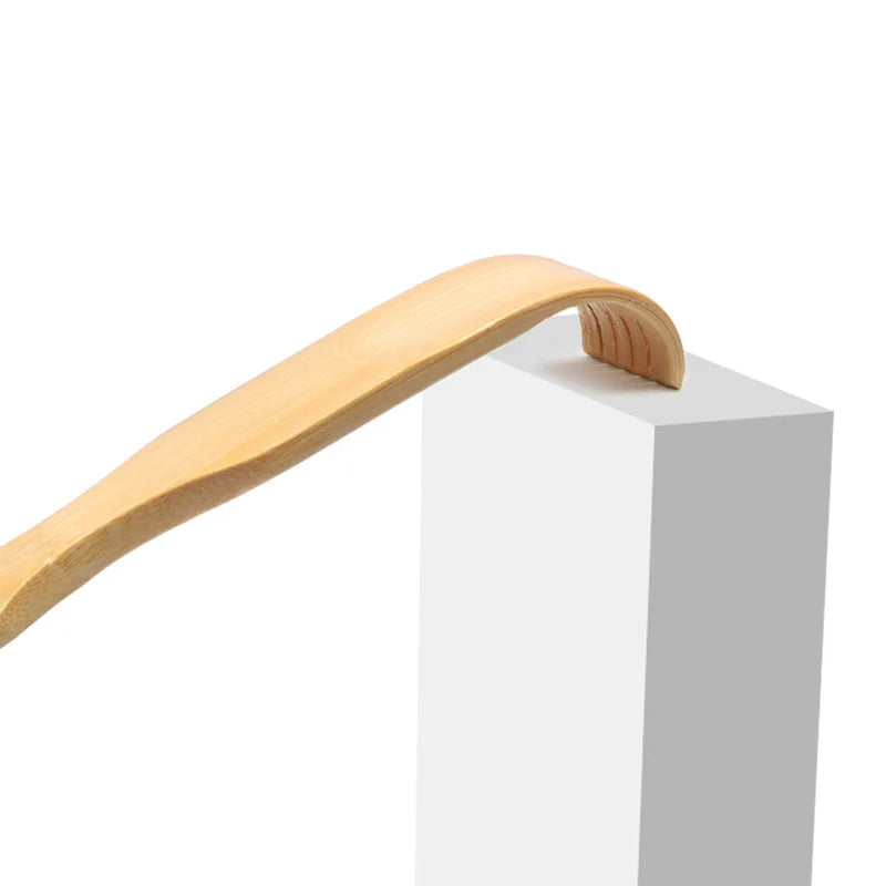Bamboo Wooden Back Scratcher Knobby Massage Roller Handle for Itching Stress Relief