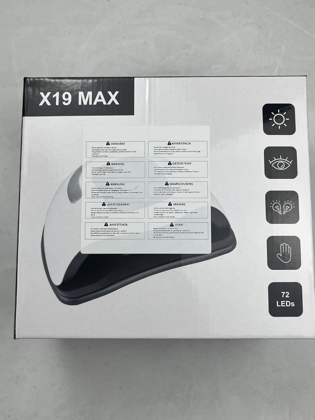 Powerful 320W UV LED Nail Lamp - Fast Drying, 72 LED Beads, Touch Screen, 4 Timer Settings & Auto Sensor for Perfect Nails!