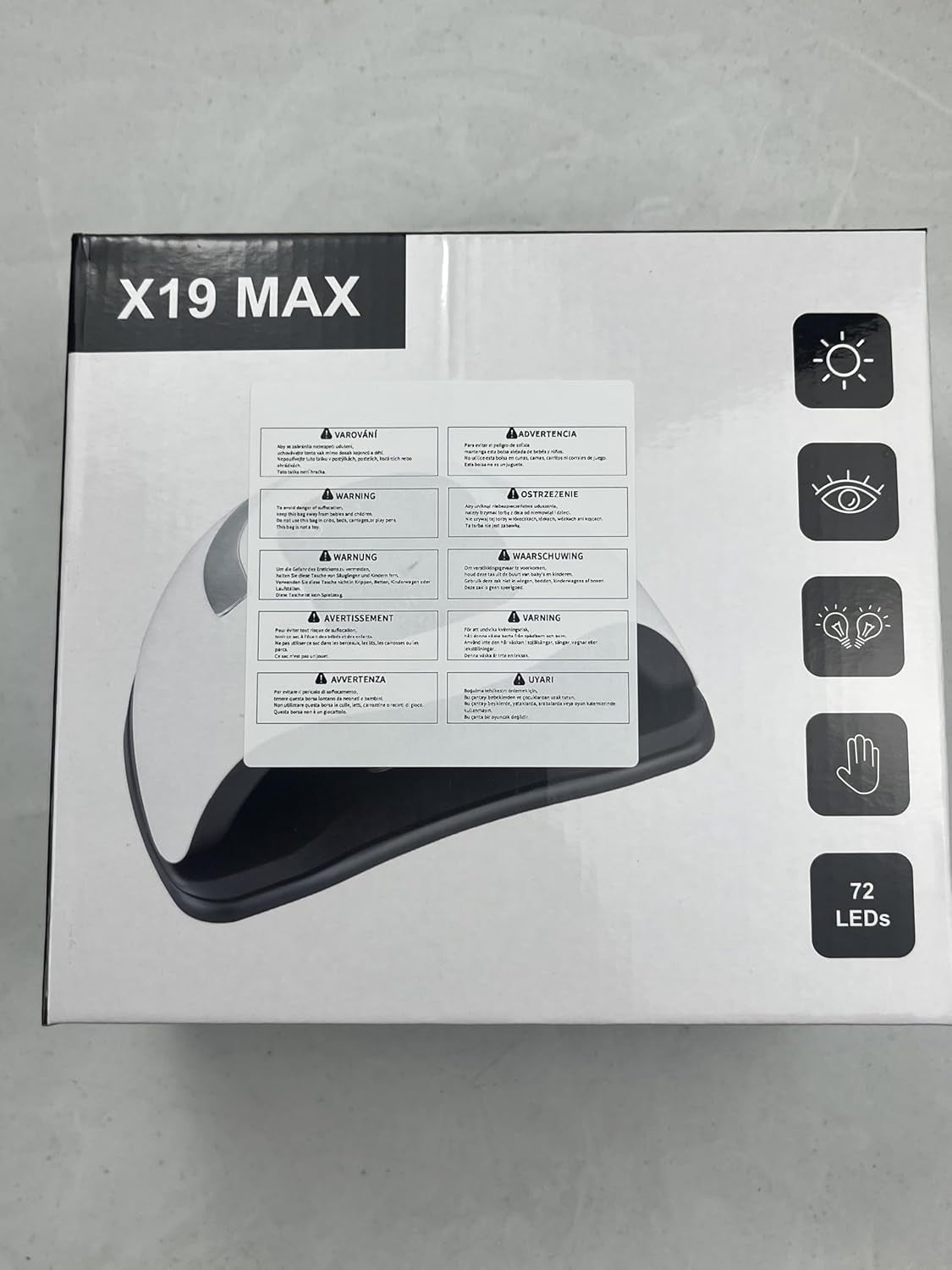 Powerful 320W UV LED Nail Lamp - Fast Drying, 72 LED Beads, Touch Screen, 4 Timer Settings & Auto Sensor for Perfect Nails!