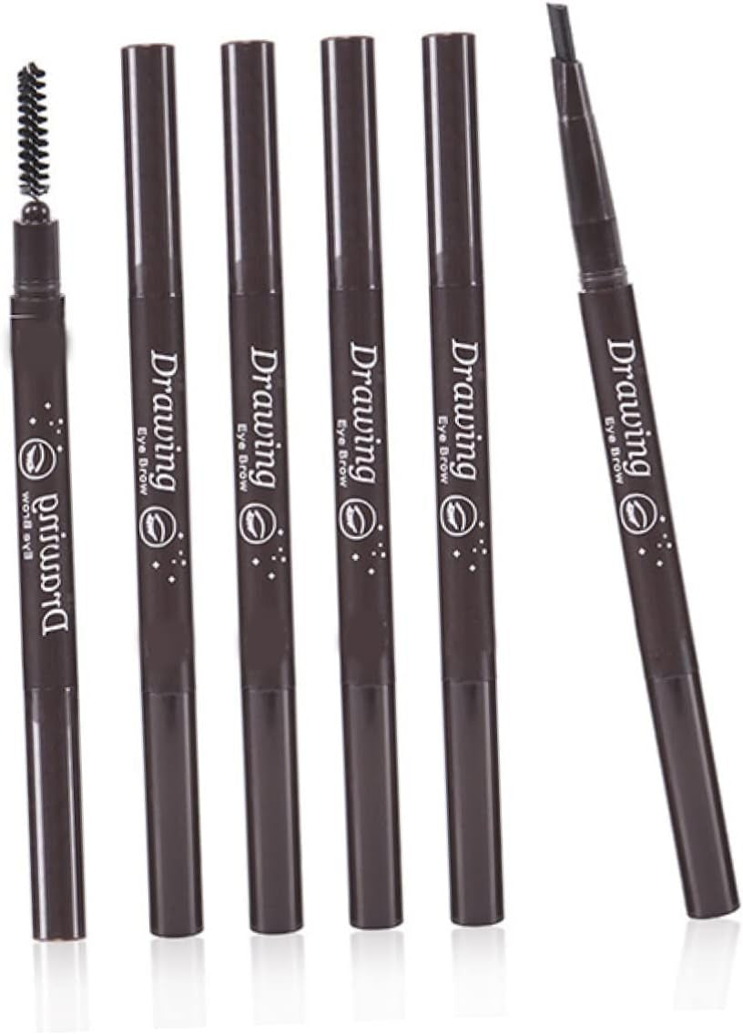 2-in-1 Waterproof Auto-Rotating Eyebrow Pencil & Brush Set - Perfect for All Skin Types!