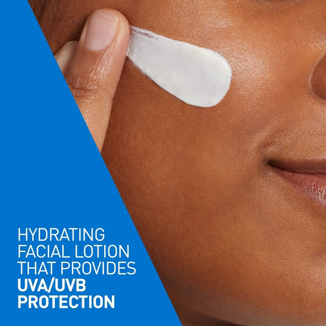 Cerave AM Facial Moisturizing Lotion for Normal to Dry Skin - 52ml with UV Protection & 3 Essential Ceramides