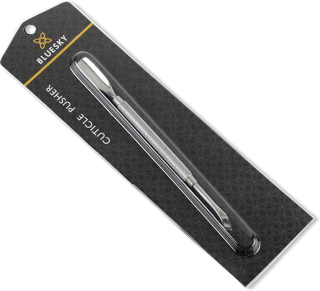 Professional Double-Ended Stainless Steel Cuticle Pusher & Nail Cleaner Tool for Gel Polish Removal