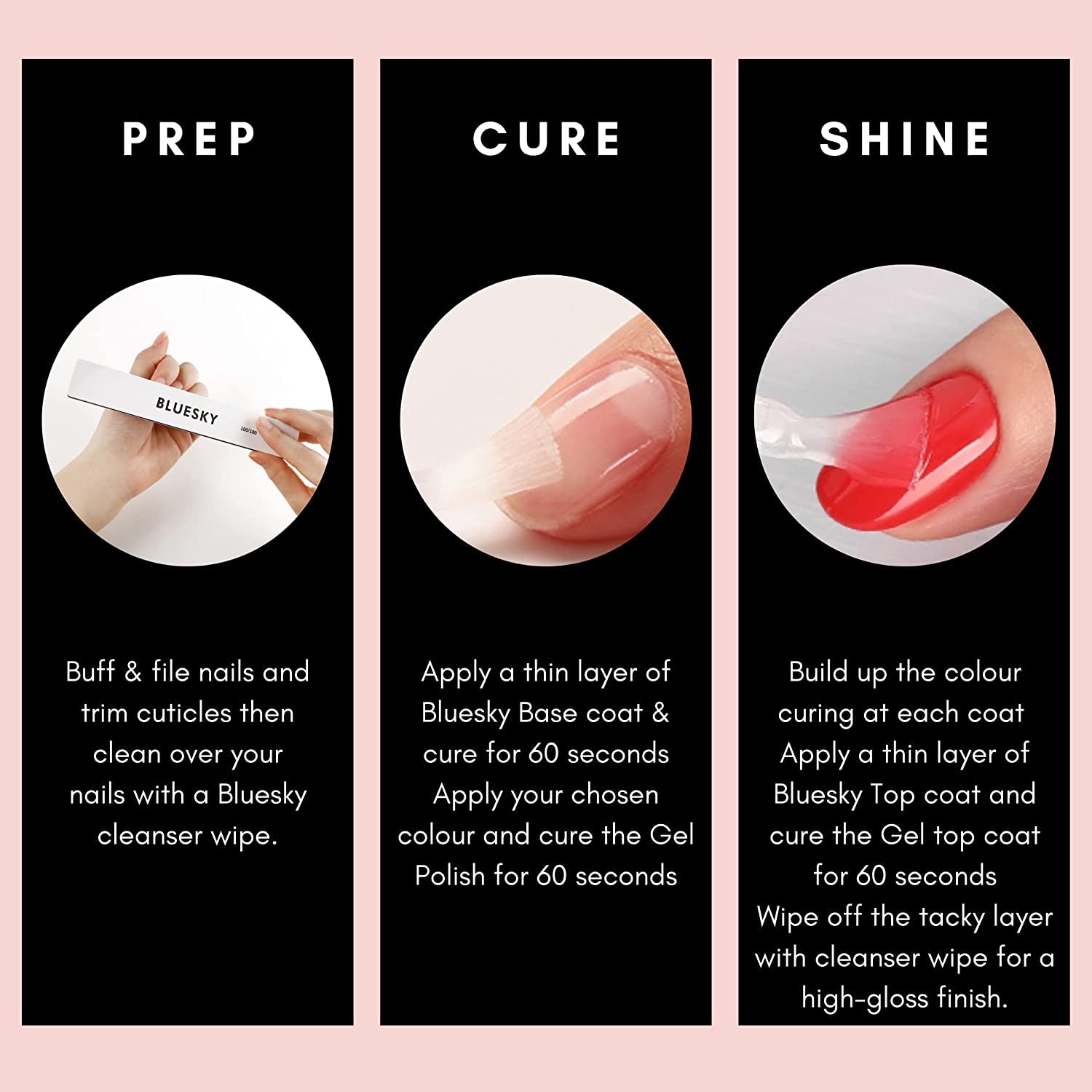 High-Gloss Gel Nail Polish Top Coat - Long-Lasting Soak Off LED UV Finish, Clear 10ml