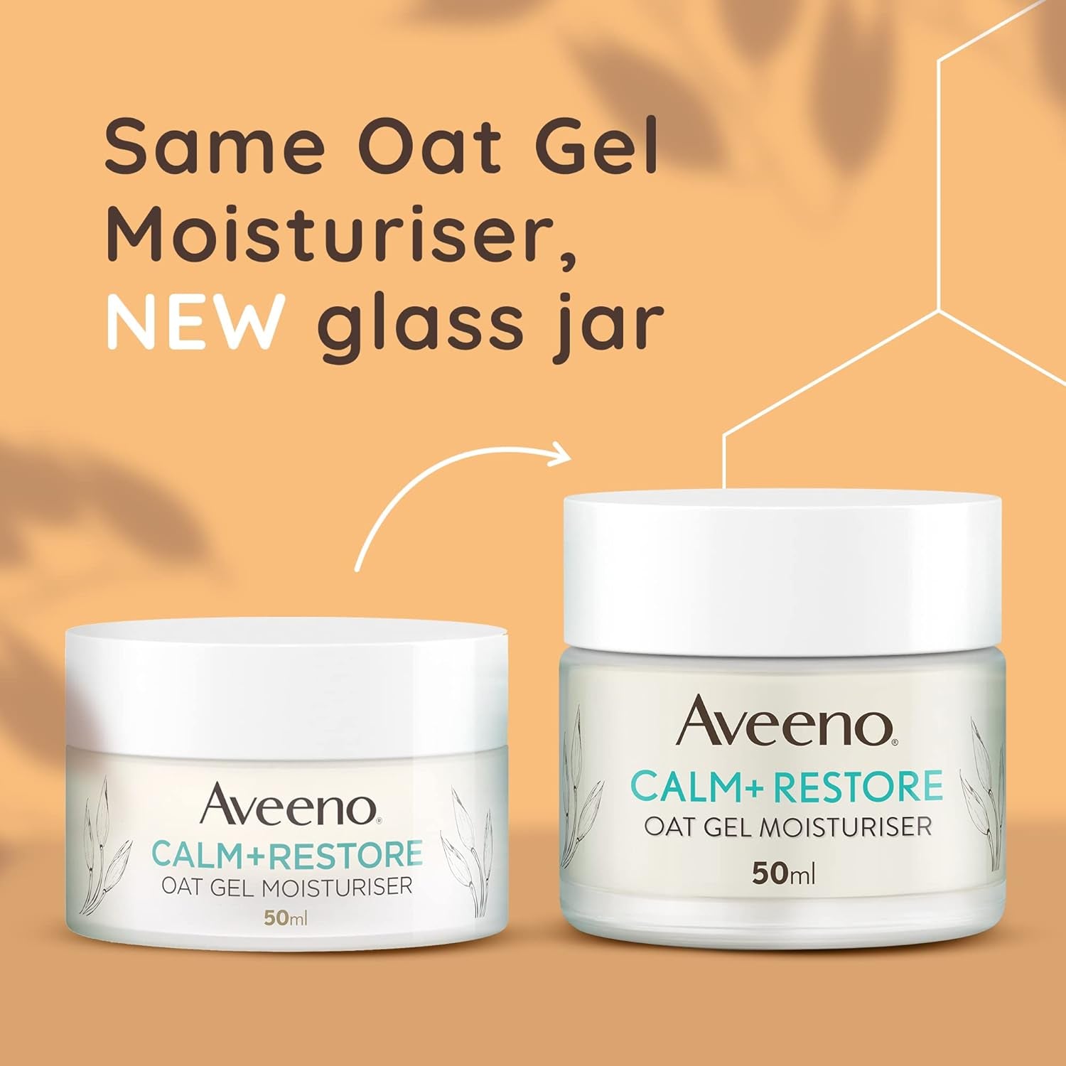 Aveeno Face Calm+Restore Oat Gel Moisturiser (1X 50Ml)
