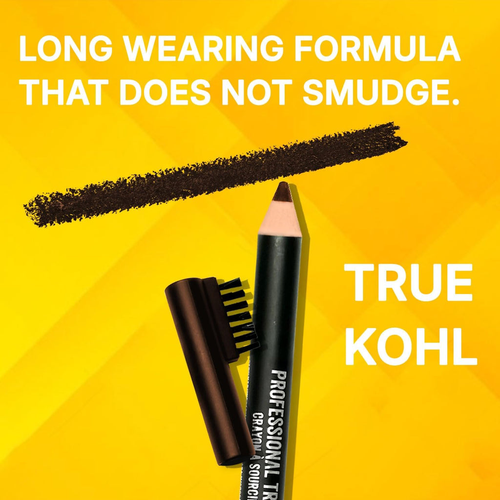 Beauty Forever Professional True Kohl Eyebrow Pencil - High Precision with Built-in Brush (503 Brown) - 1.2g