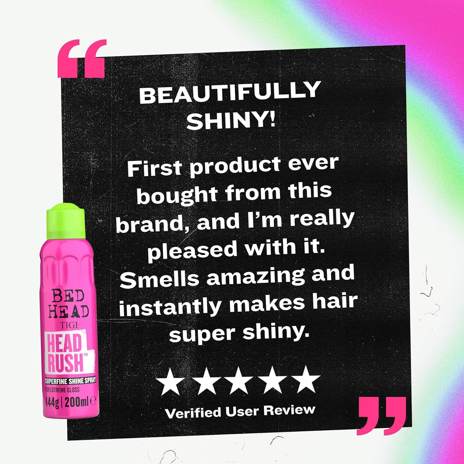 Achieve Glossy, Frizz-Free Hair with Bed Head by  Headrush Shine Spray – Lightweight Finishing Spray for All Hair Types