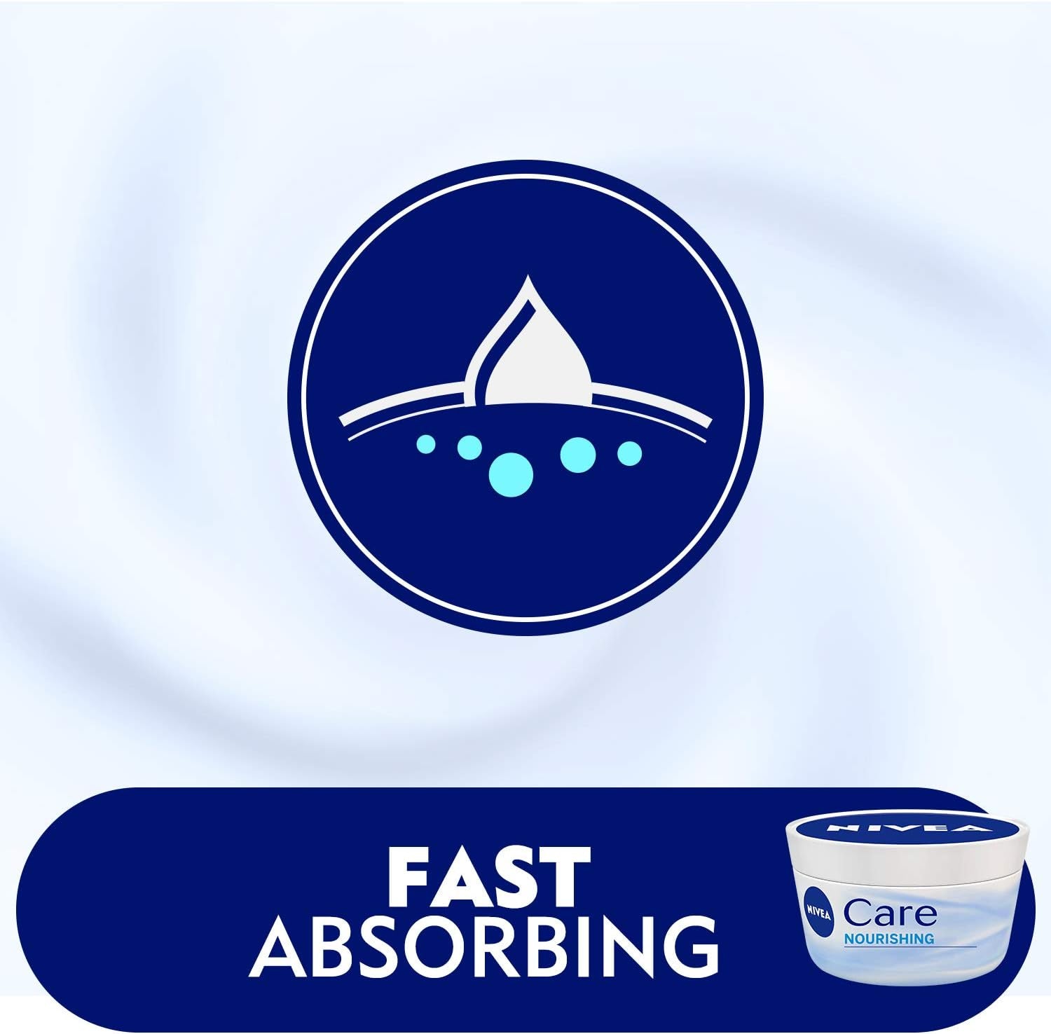 Care Intensive Moisture Cream for Body and Face - Pack of 4 (4 x 50ml) - Fast Absorbing Hydration