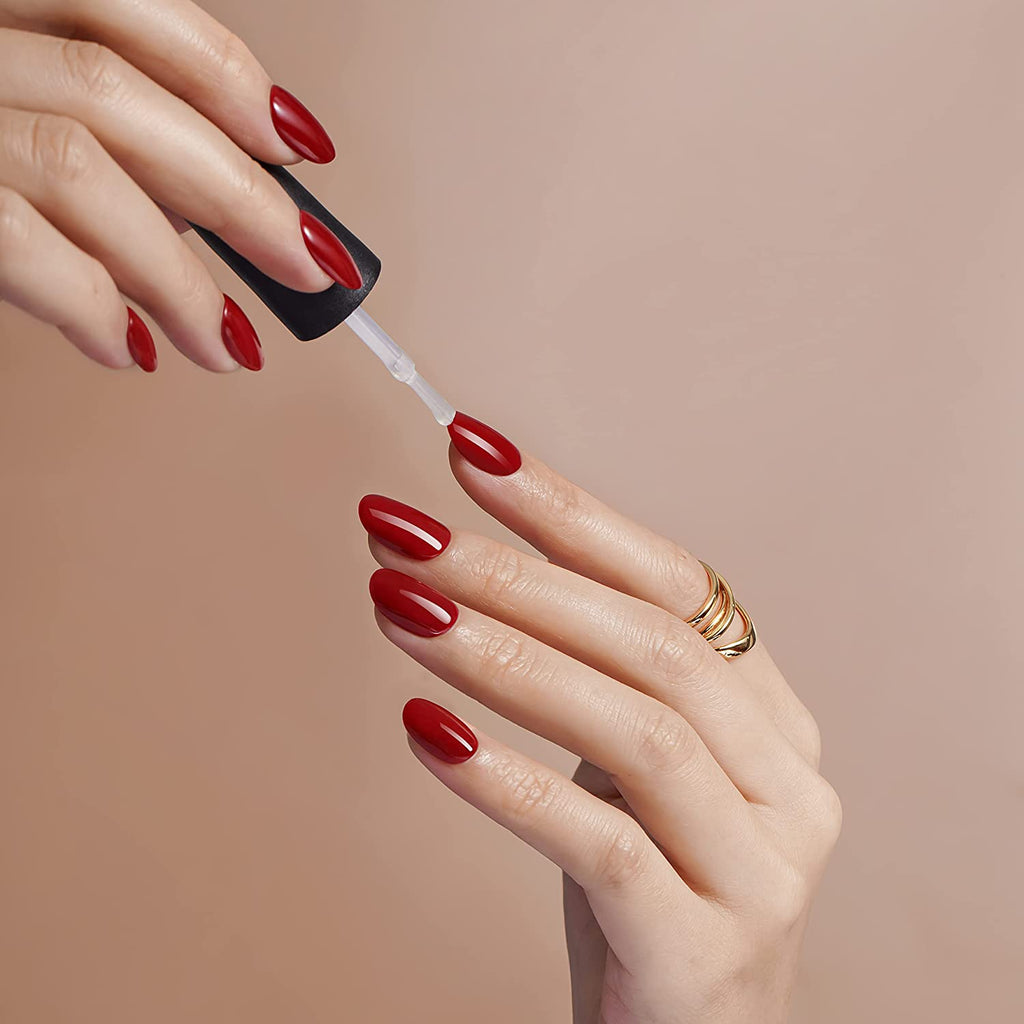 High-Gloss Gel Nail Polish Top Coat - Long-Lasting Soak Off LED UV Finish, Clear 10ml